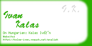 ivan kalas business card